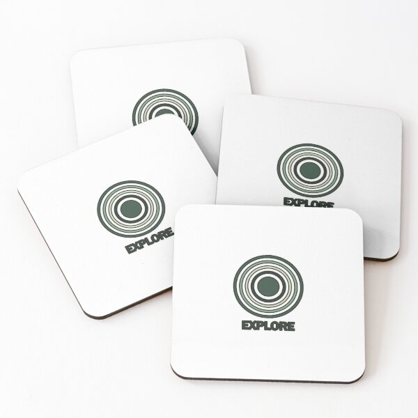 Item preview, Explore – retro badge in green | Outdoor design designed and sold by Glowfy.