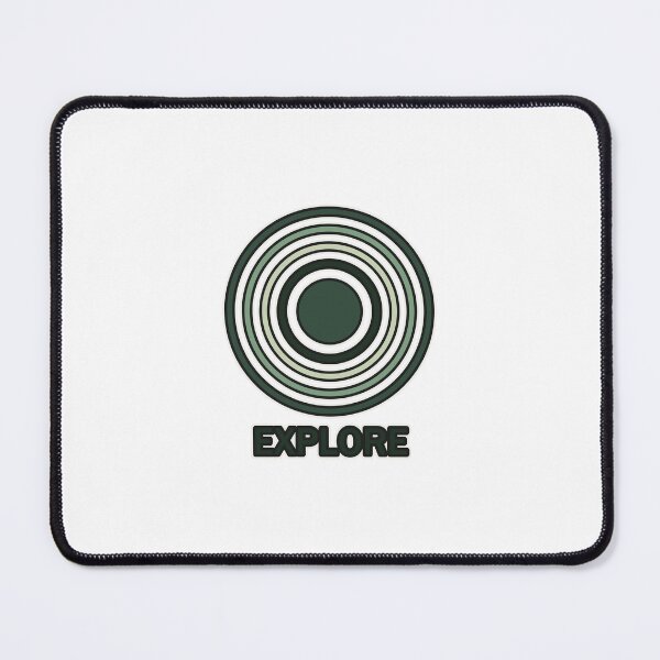 Item preview, Explore – retro badge in green | Outdoor design designed and sold by Glowfy.