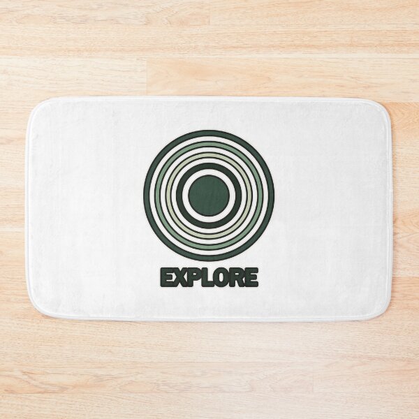 Item preview, Explore – retro badge in green | Outdoor design designed and sold by Glowfy.
