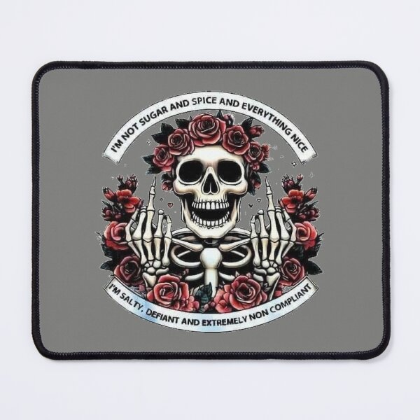 Item preview, Salty Defiant and Extremely Noncompliant Skeleton designed and sold by GhostDawgs.