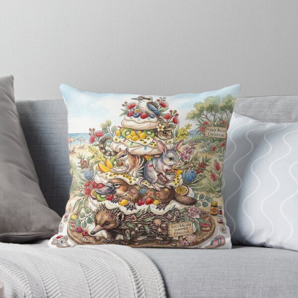Item preview, Árbol de Navidad Pavlova con animales australianos – Arte de vacaciones de verano en la playa designed and sold by Wennebabs.