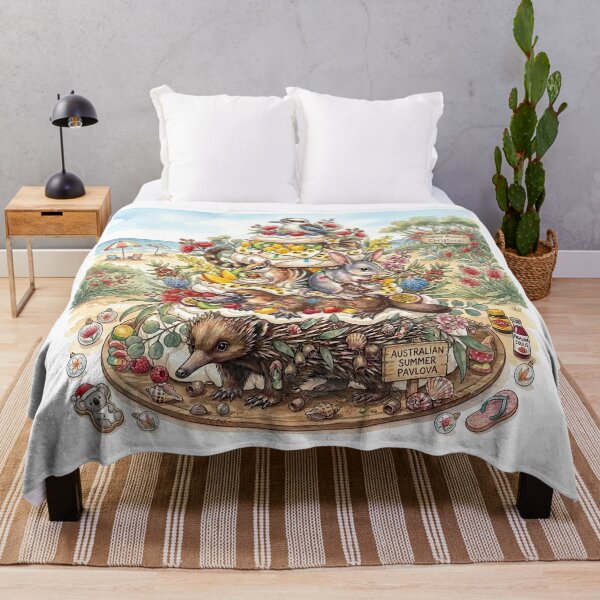 Item preview, Australian Animals Pavlova Christmas Tree – Summer Beach Holiday Art designed and sold by Wennebabs.