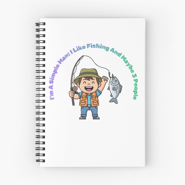 Item preview, Simple Man I Like Fishing Funny Fisherman designed and sold by VersaStyles.