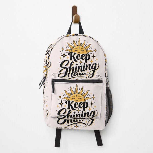 Item preview, Keep Shining Sunshine Motivational Quote Retro Typography designed and sold by Sanika arts .