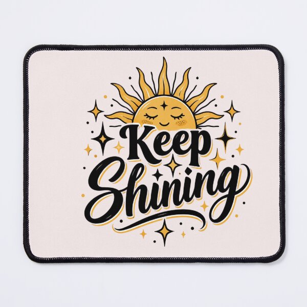 Item preview, Keep Shining Sunshine Motivational Quote Retro Typography designed and sold by Sanika arts .