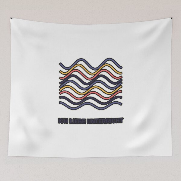 Item preview, I love teaching – retro waves for teachers designed and sold by Glowfy.