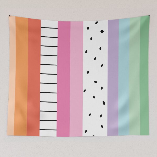 Item preview, Dragon Fruit Stripes designed and sold by PatternDesign01.