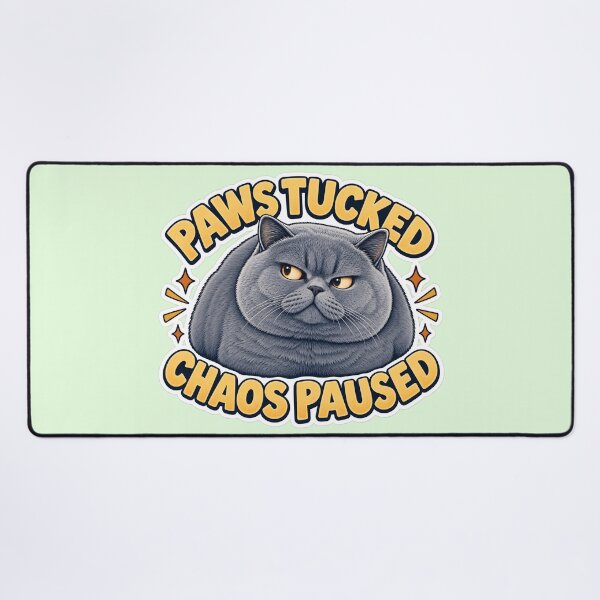 Item preview, Paws Tucked Chaos Paused – Funny British Shorthair Cat designed and sold by Jaani-T.