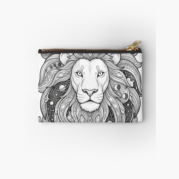 Item preview, Pink Lion Warp Pad Celestial Mane Fine Line Art⁠ designed and sold by 0Zetgest.