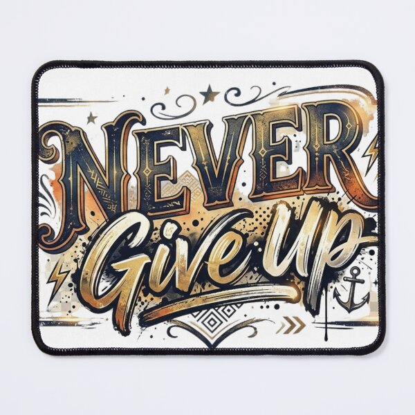 Item preview, never give up designed and sold by Noracom470.
