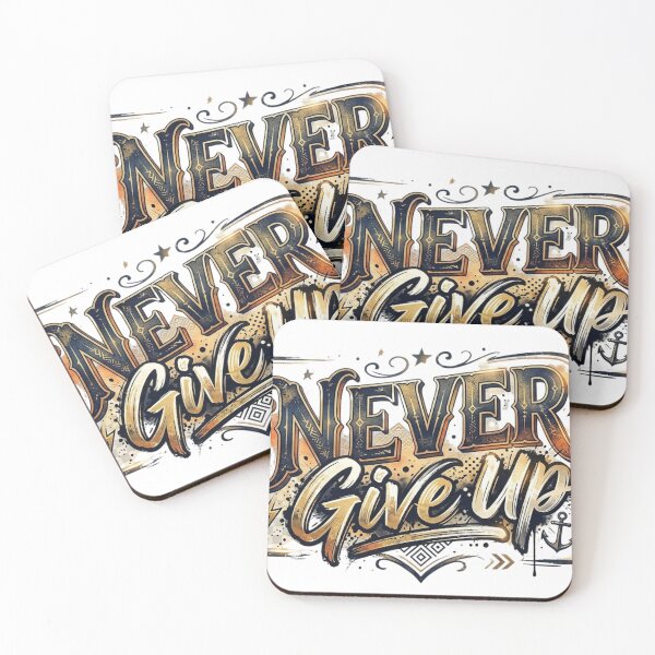 Item preview, never give up designed and sold by Noracom470.