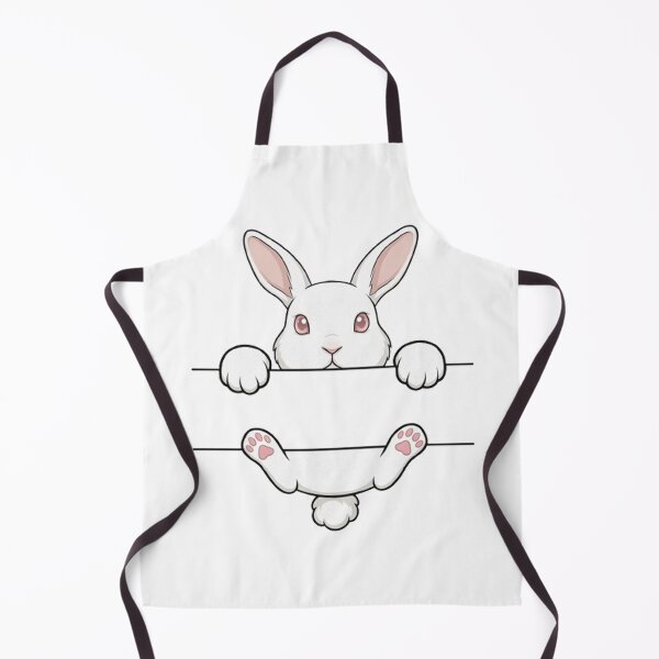 Item preview, Cute Peeking White Bunny Split Monogram designed and sold by PetalsPaws.