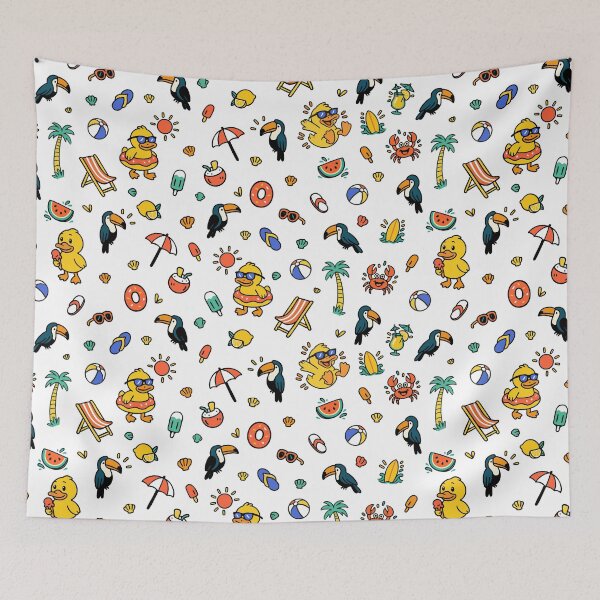 Item preview, Tropical Duck Pattern designed and sold by TheBrightDuck.