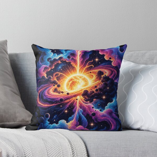 Item preview, Vibrant Cosmic Nebula and Glowing Star Space Art    designed and sold by AstroPal28.