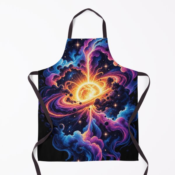 Item preview, Vibrant Cosmic Nebula and Glowing Star Space Art    designed and sold by AstroPal28.