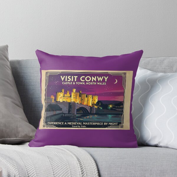 Item preview, Conwy Castle Vintage Style Travel Poster designed and sold by ArtworkNorth.