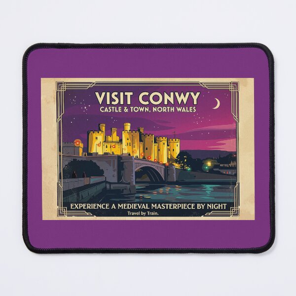 Item preview, Conwy Castle Vintage Style Travel Poster designed and sold by ArtworkNorth.
