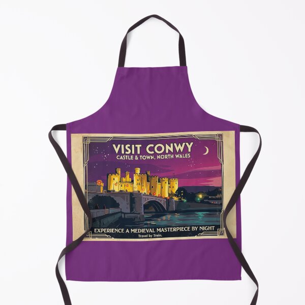 Item preview, Conwy Castle Vintage Style Travel Poster designed and sold by ArtworkNorth.