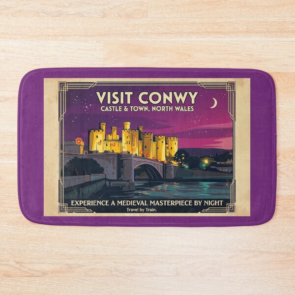 Item preview, Conwy Castle Vintage Style Travel Poster designed and sold by ArtworkNorth.