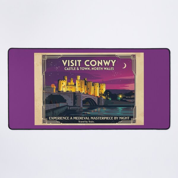 Item preview, Conwy Castle Vintage Style Travel Poster designed and sold by ArtworkNorth.