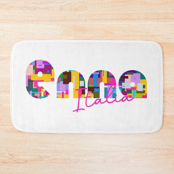 Item preview, Enna, Italy, Italia, colorful typography design for travellers designed and sold by Wanderful-roads.