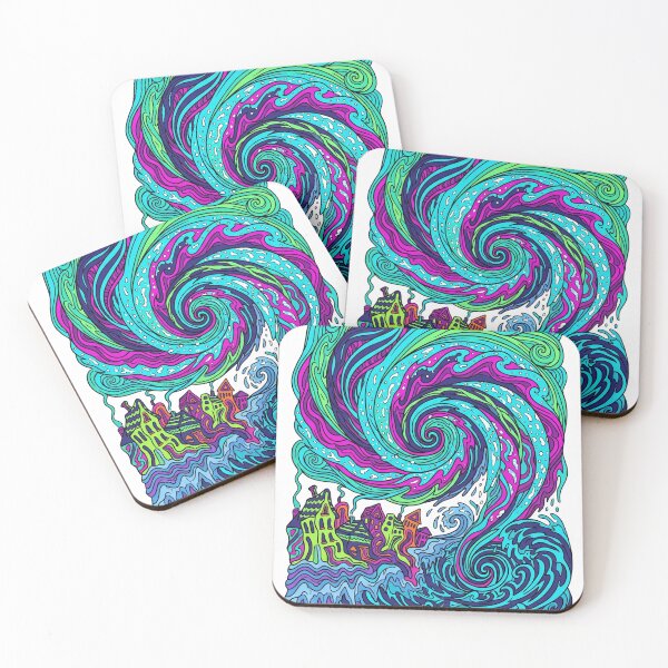 Item preview, Psychedelic Winter Storm Vortex Coastal Nor'easter designed and sold by AURA Vibes.
