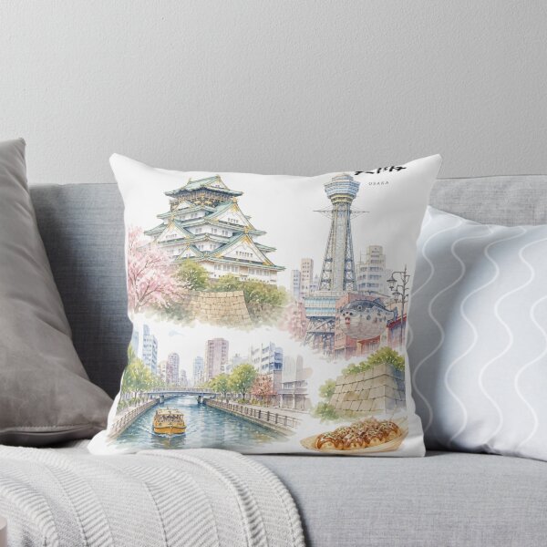 Item preview, Osaka | Osaka Castle & Dotonbori | Japanese Design designed and sold by JapanMemoir.