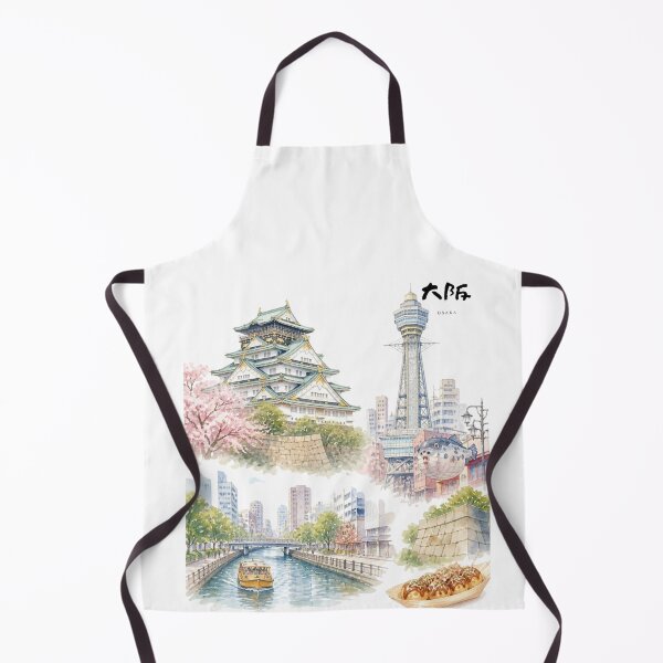 Item preview, Osaka | Osaka Castle & Dotonbori | Japanese Design designed and sold by JapanMemoir.