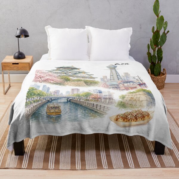 Item preview, Osaka | Osaka Castle & Dotonbori | Japanese Design designed and sold by JapanMemoir.