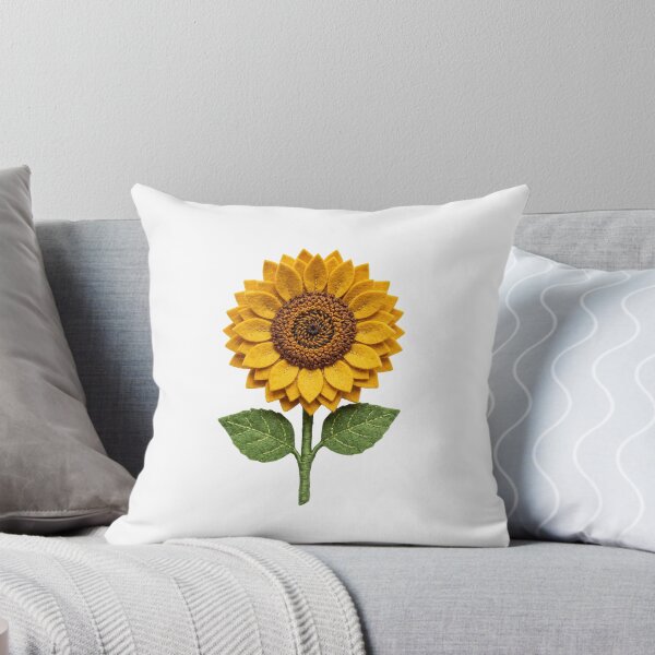 Item preview, Bright Golden Sunflower Felt Craft Botanical Design designed and sold by Mellow Doodle Co..