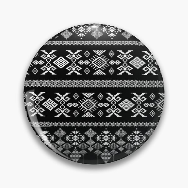 Item preview, Traditional Black and White Geometric Ethnic Pattern designed and sold by Sakshiartwork.