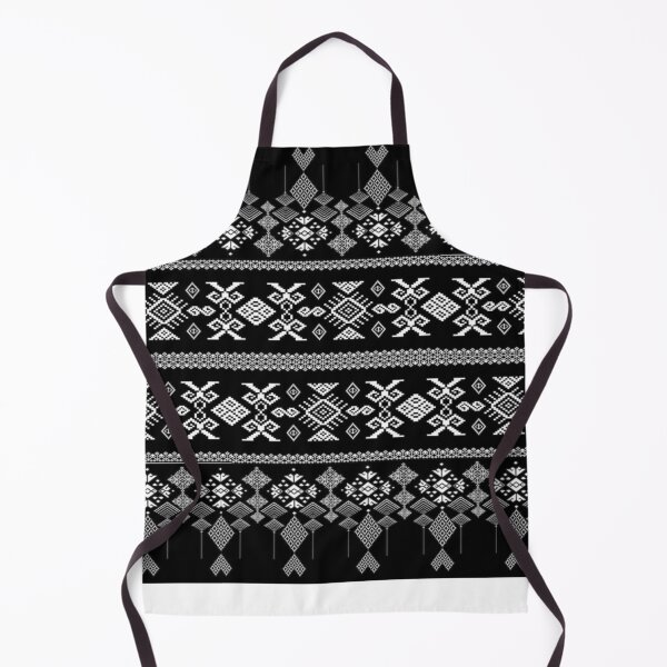 Item preview, Traditional Black and White Geometric Ethnic Pattern designed and sold by Sakshiartwork.