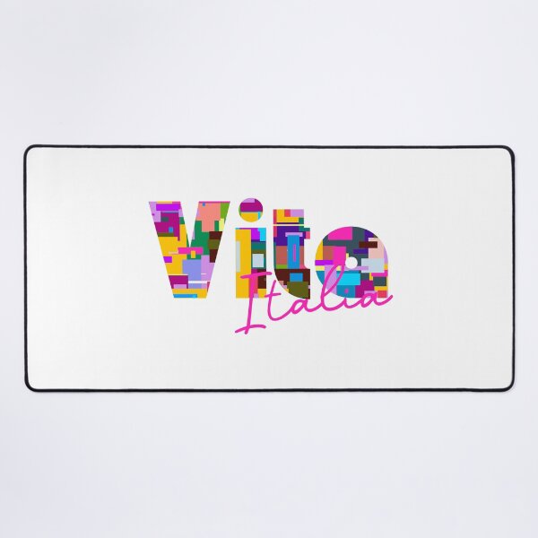 Item preview, Vita, Trapani, Italy, Italia, colorful typography design for travellers designed and sold by Wanderful-roads.