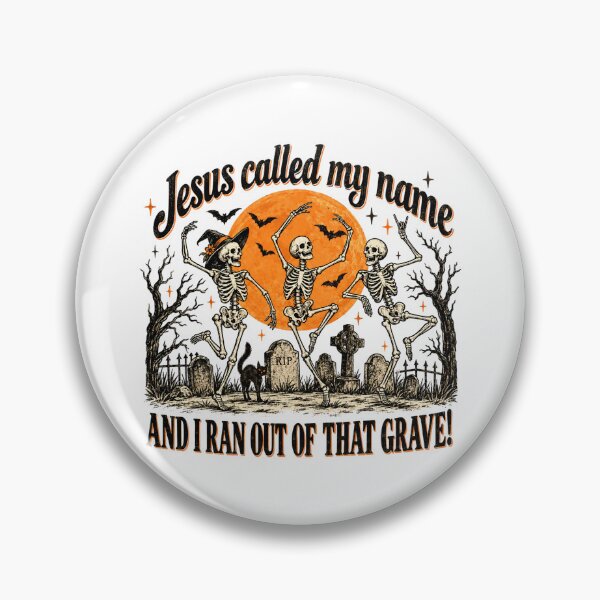Item preview, Christian Halloween Skeleton Spooky Jesus Called My Name designed and sold by nryum.