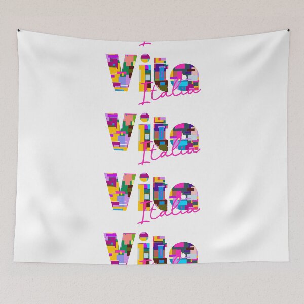 Item preview, Vita, Trapani, Italia, diseño tipográfico colorido para viajeros designed and sold by Wanderful-roads.
