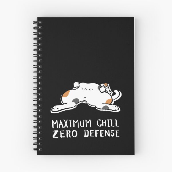 Item preview, Zero Defense Maximum Chill Funny Chonky Cat Calico Meme Streetwear (for black) designed and sold by TarunekoT.
