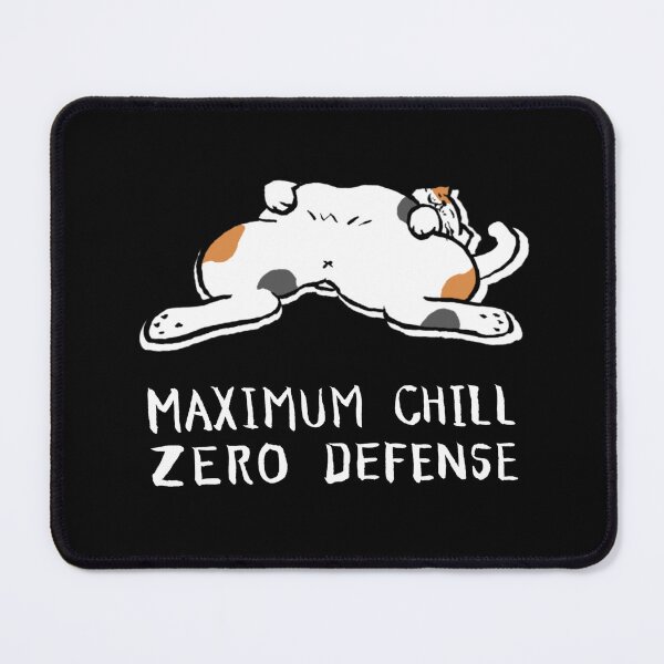 Item preview, Zero Defense Maximum Chill Funny Chonky Cat Calico Meme Streetwear (for black) designed and sold by TarunekoT.