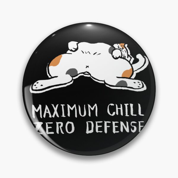 Item preview, Zero Defense Maximum Chill Funny Chonky Cat Calico Meme Streetwear (for black) designed and sold by TarunekoT.