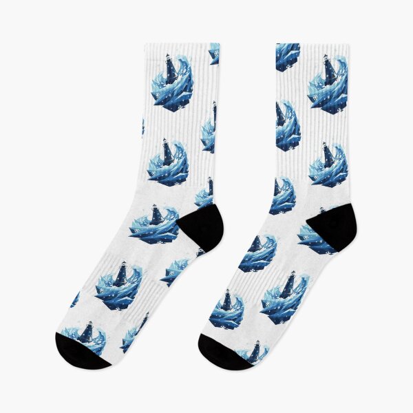 Item preview, Minimalist Geometric Ocean Buoy Winter Nor'easter Vector designed and sold by AURA Vibes.