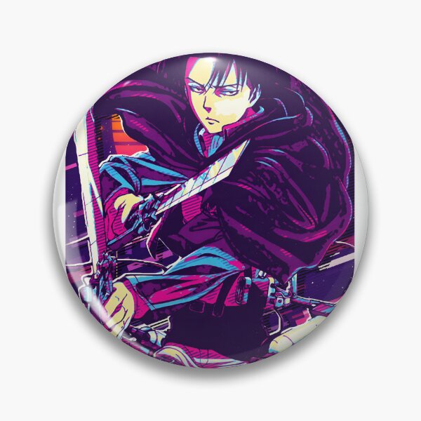 Item preview, Levi Ackerman Retro Style Design Inspired by Attack On Titan designed and sold by etaoredbubble.