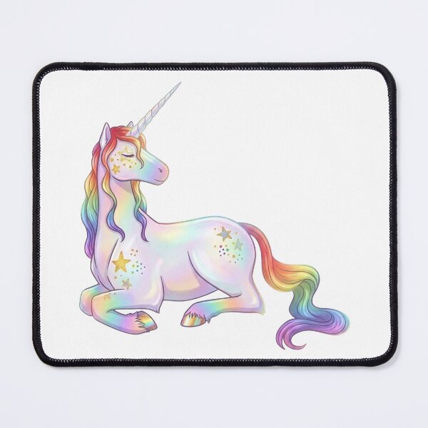 Item preview, Magical Rainbow Unicorn with Stars Fantasy designed and sold by AdolfoGonzales.