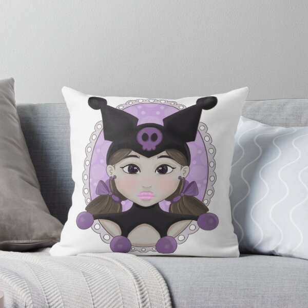 Aperçu de l'œuvre Autocollant violet Kuromi Girl créée et vendue par Jelly Studio.