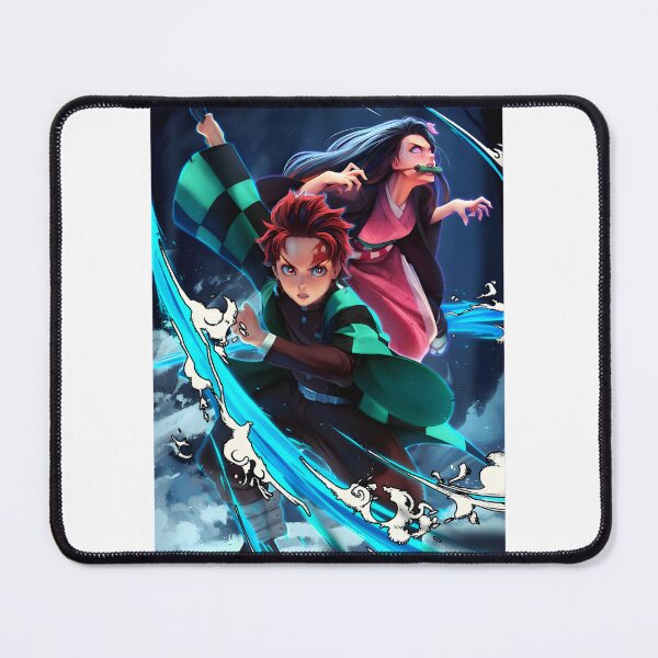 Item preview, Tanjiro and Nezuko Inspired Anime Art from Demon Slayer Series designed and sold by etaoredbubble.