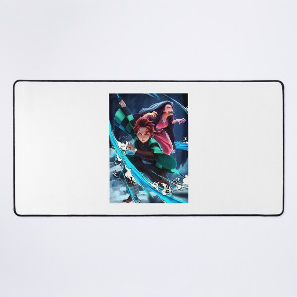 Item preview, Tanjiro and Nezuko Inspired Anime Art from Demon Slayer Series designed and sold by etaoredbubble.