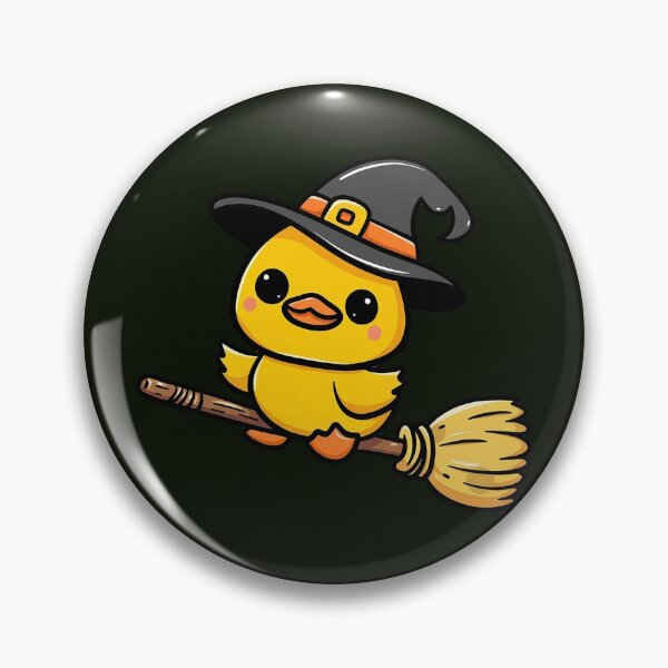 Item preview, Cute Duck Witch Flying designed and sold by Diggoryds.