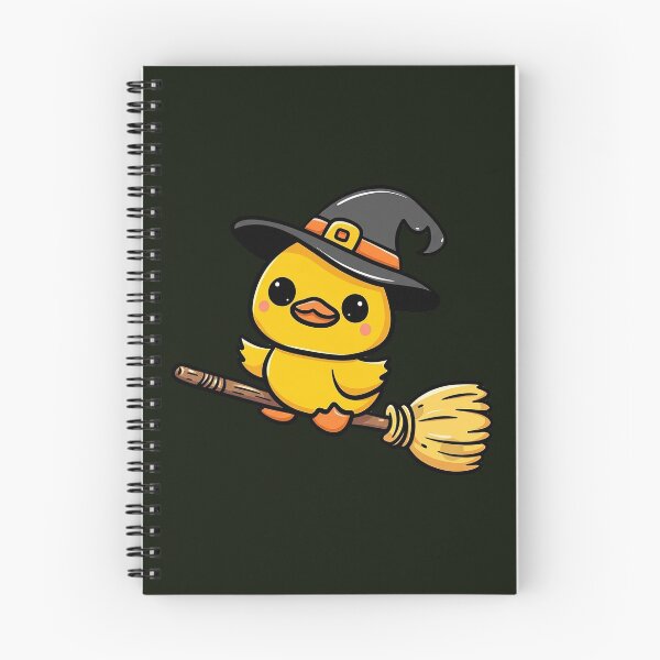 Item preview, Cute Duck Witch Flying designed and sold by Diggoryds.