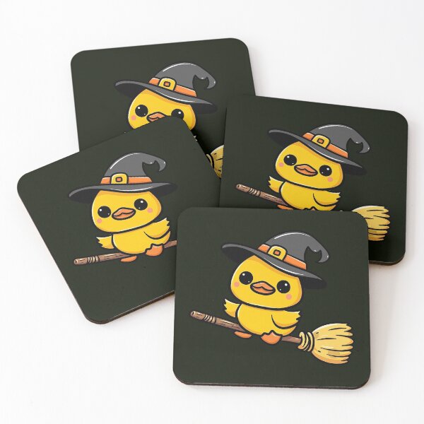 Item preview, Cute Duck Witch Flying designed and sold by Diggoryds.