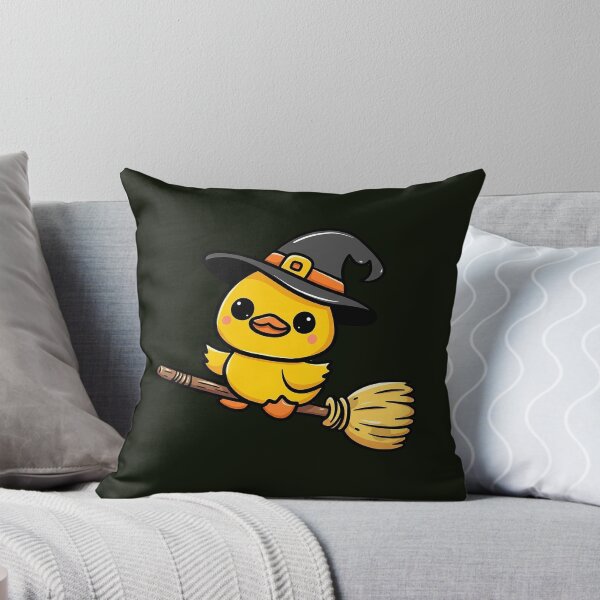 Item preview, Cute Duck Witch Flying designed and sold by Diggoryds.