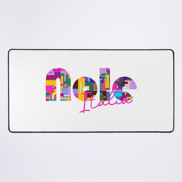 Item preview, Nole, Torino, Italy, Italia, colorful typography design for travellers designed and sold by Wanderful-roads.