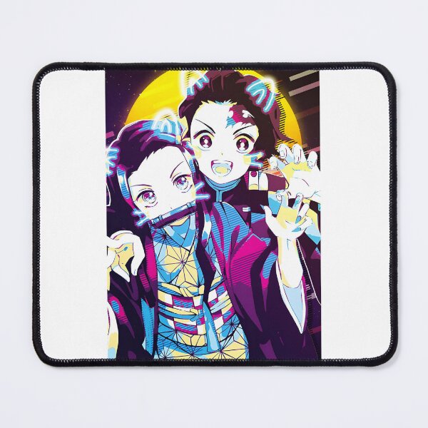 Item preview, Tanjiro and Nezuko Inspired Anime Art from Demon Slayer Series designed and sold by etaoredbubble.